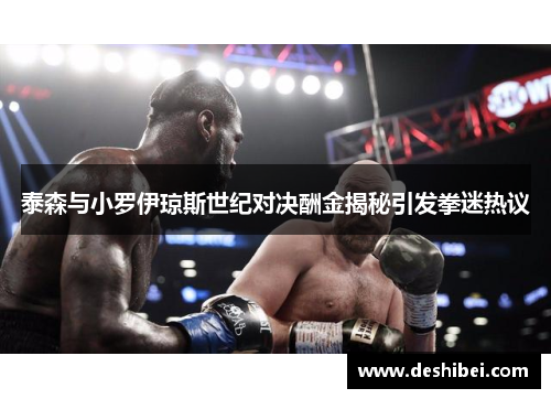 泰森与小罗伊琼斯世纪对决酬金揭秘引发拳迷热议